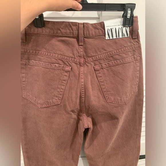 NWOT MOTHER SNACKS jeans size 27 French Roast wash - Picture 7 of 11